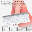 Logitech MK470 Wireless Keyboard Mouse Set - White Silence Edition - 4