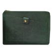 Genuine Leather Business Laptop Tablet Bag, 13.3" & Below, Green - 1