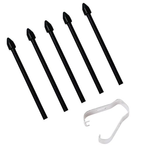 Universal Stylus Pen Tips for Samsung Galaxy Devices, 6 Pack (Black) - 1