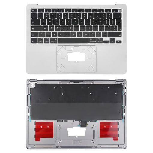 Silver C-side Cover + UK Keyboard for MacBook Air 13" 2020 M1 A2337 - 1