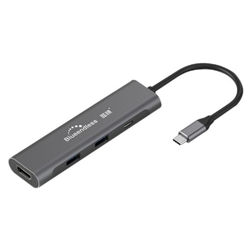 Blueendless 4-in-1 Type-C/USB-C HDMI, PD, Dual USB 3.0 HUB Dock - 1