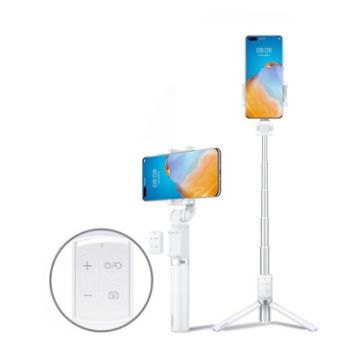 Huawei CF15 Pro Bluetooth Selfie Stick Tripod Bracket - White - 1