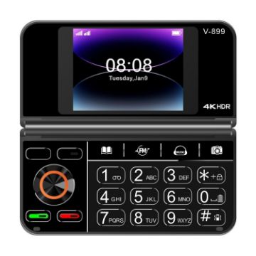 SOYES V-899, Dual SIM, 2.4" & 2.8" Display, 32MB+64MB, 2G, Black - 1