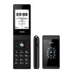 UNIWA X28 Dual-Screen Flip Phone, 2.8"+1.77", Dual SIM, Black - 1