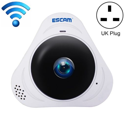 ESCAM Q8 960P Fisheye 1.3MP WiFi IP Camera, Motion/Night Vision - 1