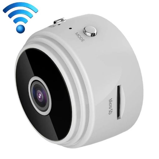 Mini DV A9 1080P WiFi IP Camera (White) - 1