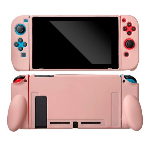 Nintendo Switch Pink Shockproof TPU Case - Pure Color - 1
