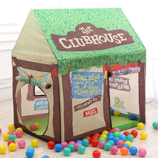 Children's Green Play Tent - Small Household Game House - 1