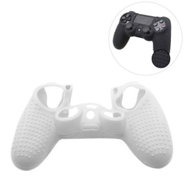 White Non-slip Silicone Protective Case for Sony PS4 - 1