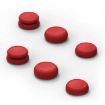 Skull&Co Red Thumb Grip Set for Switch/Joy-Con Controllers - 2