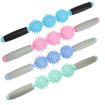 Triple Hedgehog Balls Muscle Massage Stick - Pink - 4