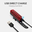 A02 LED Bicycle/Motorbike Taillight USB Recharge, 100hr Warning - 6
