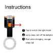 USB Charging Red/Blue Riding Light Rear Lamp, Sagittarius Style - 2