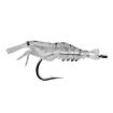 10 PCS 4cm Transparent Fishing Soft Shrimp Bait Lures with Hook - 2