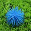 Large Blue TPR Sea Urchin Ball Coral Aquarium Decoration, 13cm Diameter - 1