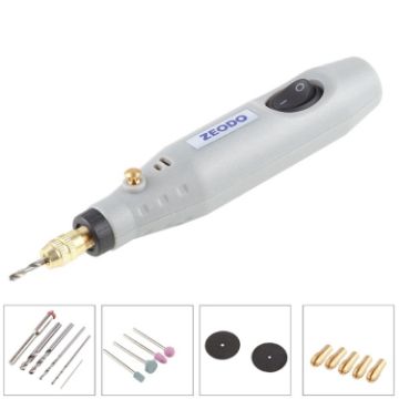 ZEODO ZD6000 Mini Electric Grinder Drill, AC 220V, US Plug - 1