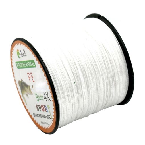 HENGJIA 80LB 500m Strong 4-Strand Braid PE Fishing/Kite Line (White) - 1
