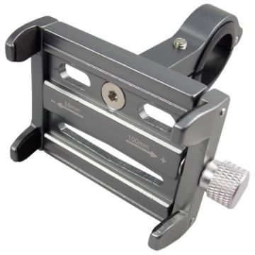 BIKERSAY MP005 Aluminum Bike Phone Holder, Titanium Color - 1