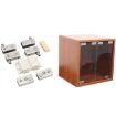 Double Door Glass Cabinet Hinge - Touching Exhibition Clip - 5