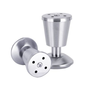 Adjustable 100mm Stainless Steel Cupboard Foot, Thickened Design - 1