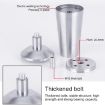 Adjustable 100mm Stainless Steel Cupboard Foot, Thickened Design - 5