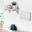 10" K Type Foldable Wall-mounted Stainless Steel Shelf, 2 PCS - 6