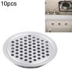 10pcs 29mm Stainless Steel Cabinet Air Vent Louvered Grille - 1