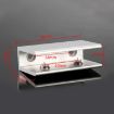 Aluminum Alloy Glass Fixing Clip, Double Hole, L, 12mm - 2