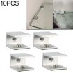 10 PCS 16mm Aluminum Alloy Glass Fixing Clips, Single Hole, S - 1