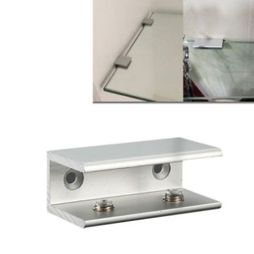 20mm Double Hole Aluminum Alloy Glass Fixing Clip, L Size - 1
