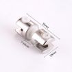 Zinc Alloy 8mm Double-sided Glass Fixing Clamp Bracket - 2