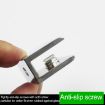 Zinc Alloy Square Glass Fixing Clamp, Size L, Bright Bracket - 4