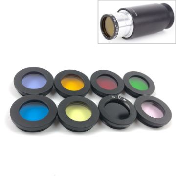 Datyson 1.25" Astronomical Telescope Filters, Set of 8 Colors - 1