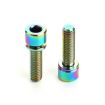 6 PCS Titanium M5 18mm Bicycle Bottle Cage Screws (Colour) - 2