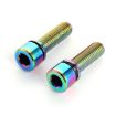 6 PCS Titanium M5 18mm Bicycle Bottle Cage Screws (Colour) - 3