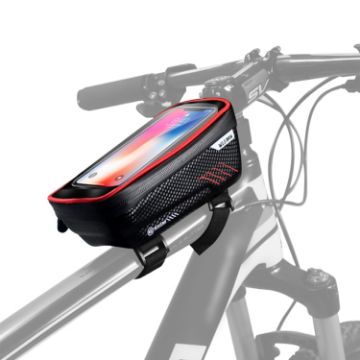 WILD MAN E2 Red Waterproof MTB Front Bag & Mobile Holder - 1