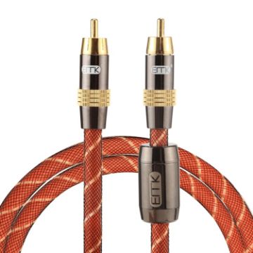 EMK 1m Gold Plated RCA to RCA Digital Coaxial Audio Cable - 1