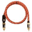 EMK 1m Gold Plated RCA to RCA Digital Coaxial Audio Cable - 3
