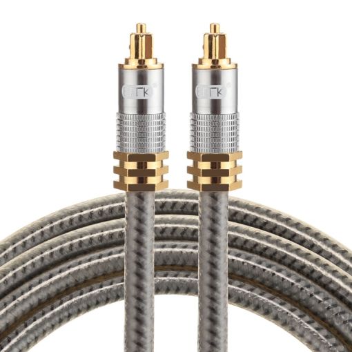 EMK 1.5m Gold Plated Toslink Male Digital Optical Audio Cable - 1