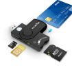 ROCKETEK CR310 USB 3.0 Multi-Card Reader: TF, SD, SIM, Smart Card - 1