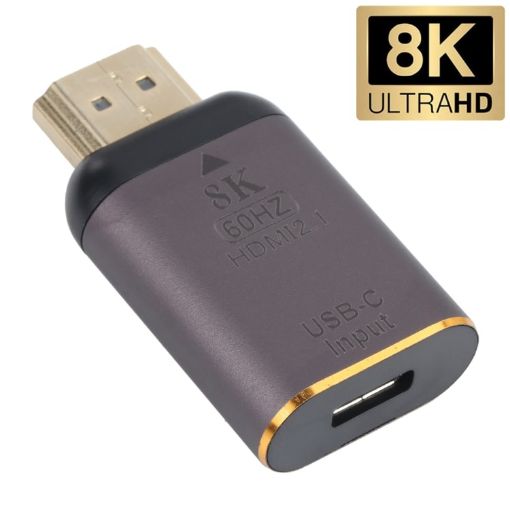 8K 60Hz USB-C to HDMI Adapter - Female to Male - 1