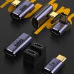 40Gbps USB-C Male to Female Elbow Adapter - 4