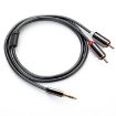 Gold Plated 3.5mm Jack to 2 RCA Male Stereo Audio Cable 1m - 2