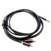 Gold Plated 2m 3.5mm Jack to 2 RCA Male Stereo Audio Cable - 2
