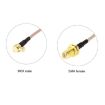 15cm SMA Female to MCX Male Right Angle RF Coaxial Cable RG316 - 2