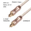 QHG02 Gold-plated Braided 1m SPDIF Toslink Fiber Optic Cable - 5