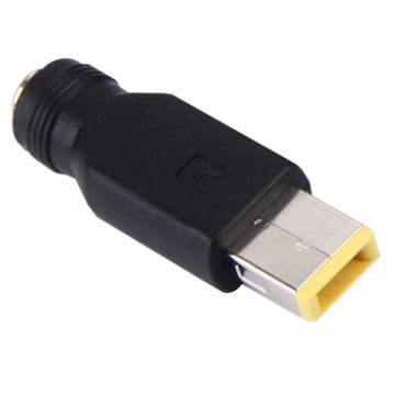 5.5x2.1mm Female to Square Male Power Adapter for Lenovo Laptops - 1