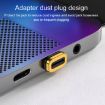 100W USB-C Magnetic Elbow Adapter Male to Female Charger - 6