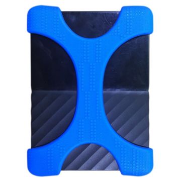 X Type 2.5" Portable Hard Drive Silicone Case for 2TB-4TB (Blue) - 1