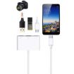 NK-107 TC 3 in 1 USB-C to USB + Ethernet + Power Adapter - 3